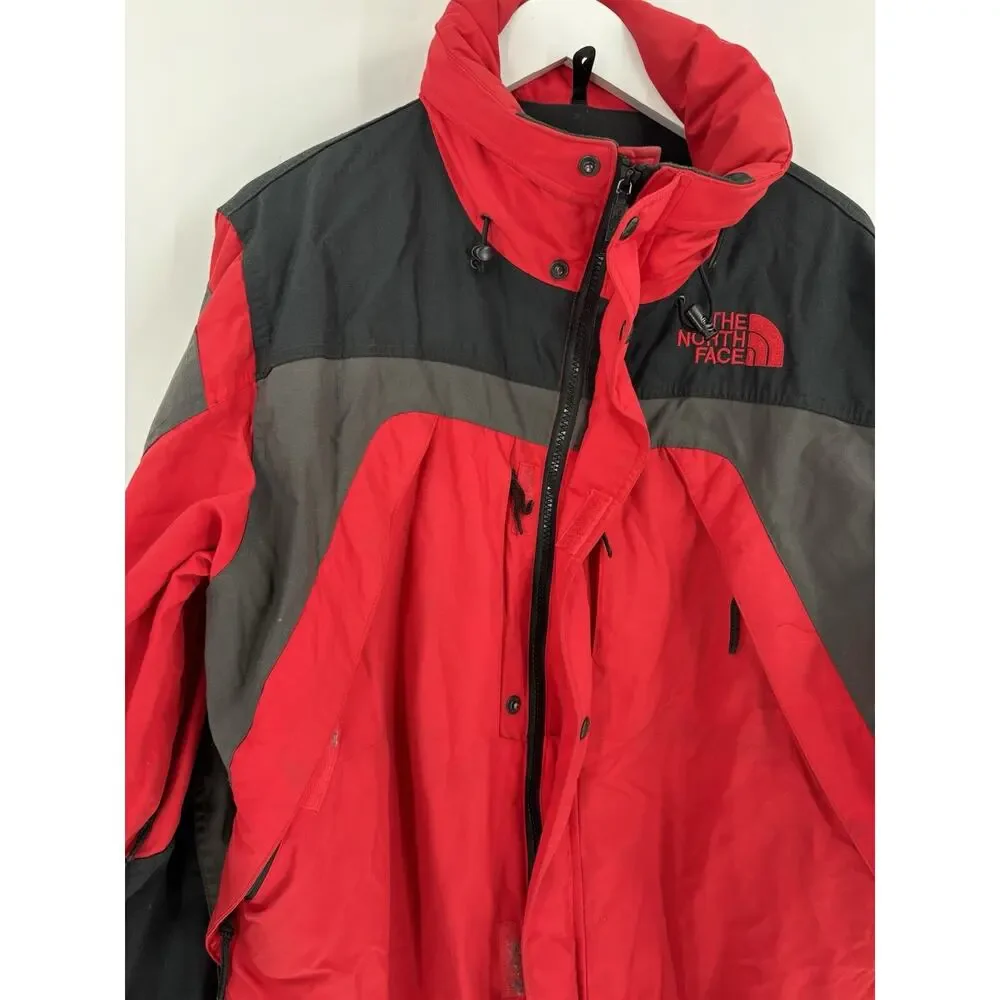 The North Face Vintage Jacket Mens Large Red Black 90s Ultrex Burlington Extreme